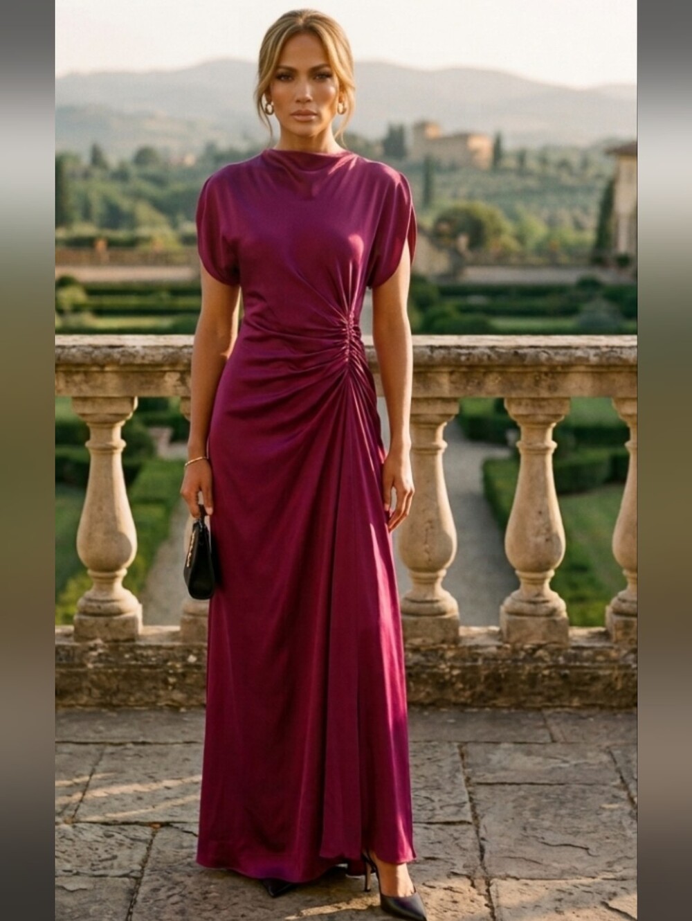 A.L.C.
Nadia Draped Satin Gown